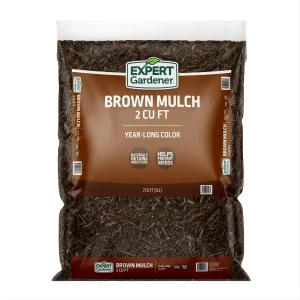 Expert Gardener Brown Mulch, 2 cu. ft. – Landscaping Mulch