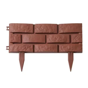 Garden Edging Interlocking Brick-Effect Garden Edging Border